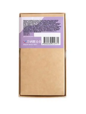 Мармелад цветочный Лаванда в крафтовой упаковке 100 г Мармелад цветочный Лаванда в крафтовой упаковке 100 г